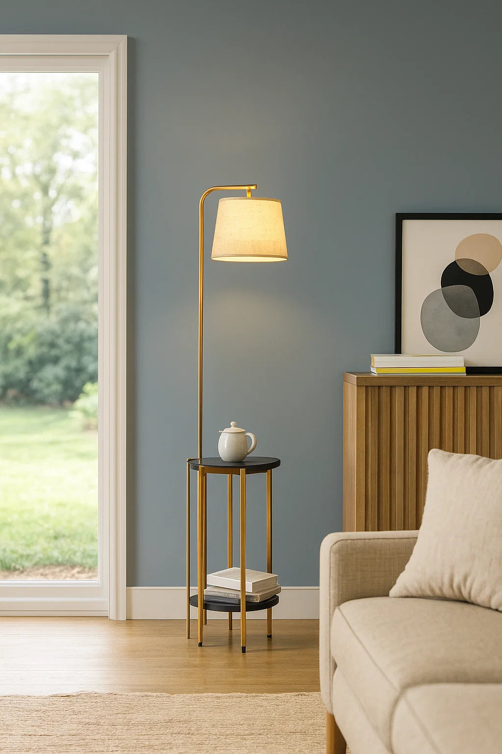 Hdc Room Lamp Rotating Small Table Floor Lamp Coffee Table Living Room Bedroom Lamp