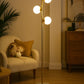 Hdc 3-Globe Modern Freestanding Lamp Living Room Floor Lamp