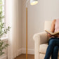Hdc Modern Simple Iron Floor Lamp Adjustable Lampshade Reading Lamp Living Room Floor Light Standing Light- White