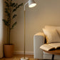 Hdc Modern Simple Iron Floor Lamp Adjustable Lampshade Reading Lamp Living Room Floor Light Standing Light- White