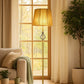 Hdc Velvet Lamp Shade, Classic Standing Lamp for Living Room and Bedroom, Foot Switch Design