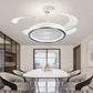 Hdc Invisible Ceiling Fan Chandelier With Remote Control 4 Retractable Abs Blades
