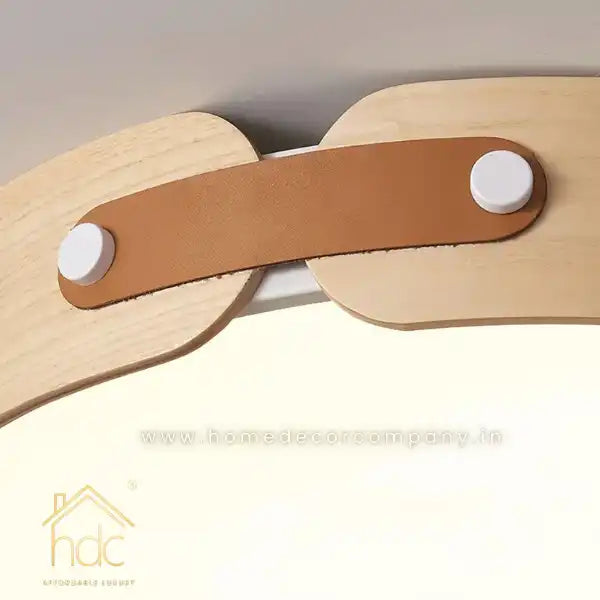 Hdc Luxury Japanese Style Circular Ceiling Light for Bedroom, Living Room