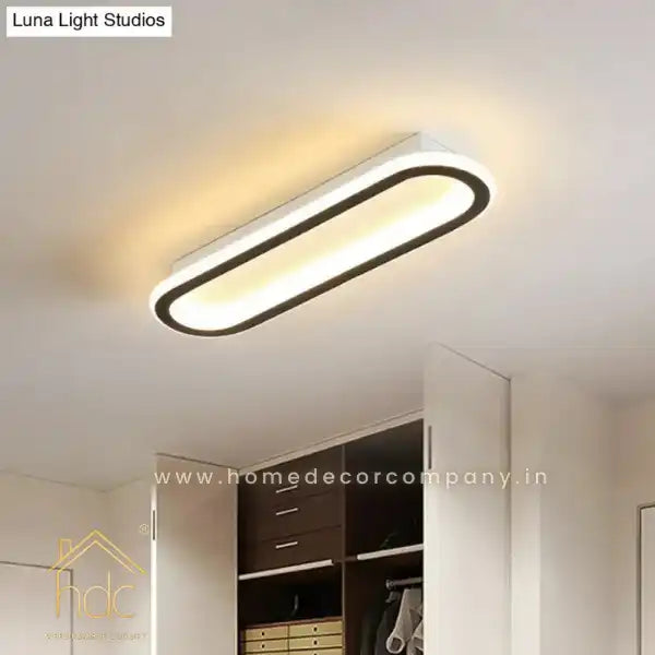 Hdc Modern Nordic Style Ceiling Mounted Led Light Fixtures Long Strip 600mm Surface Mount Ceiling Light