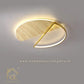 Hdc 500mm New Modern Style Brass finish wooden body led celling lamp chandelier for living room bedroom
