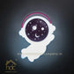 HDC Astronaut Wall Lamp With Headphone Art LED European Creative Wall Lamp Bedroom Bedside Lamp