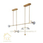 HDC Nordic Gold Copper Led Chandelier Pendant Lamp For Dining Room Kitchen