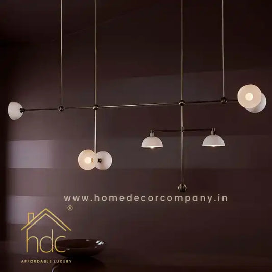 HDC Nordic Gold Copper Led Chandelier Pendant Lamp For Dining Room Kitchen