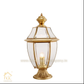 HDC Modern Pillar Light Brass Gate Lamp E27 Lantern Post - Bronze