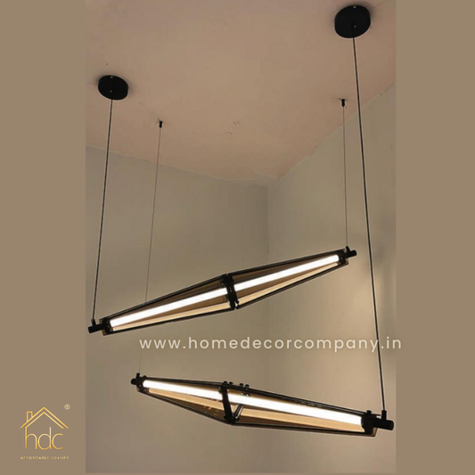 HDC Nordic Restaurant Chandelier New Light Luxury Designer Creative Modern Dining Table Bar Stainless Steel Led Indoor Chandelier