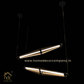 HDC Nordic Restaurant Chandelier New Light Luxury Designer Creative Modern Dining Table Bar Stainless Steel Led Indoor Chandelier