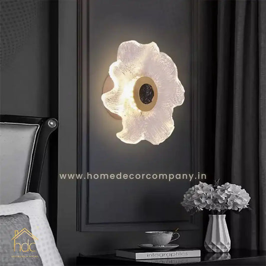 HDC Modern Flower Glass Wall Light fixtures