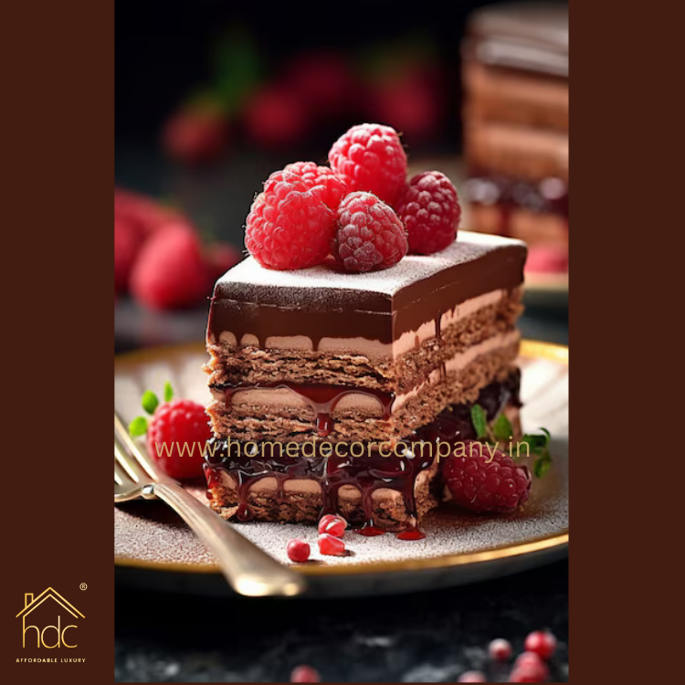 Hdc Creative Decorative Painting Of Rectangle Shape Fancy Dessert With Strawberry  Modern Living Room Frames Picture Wall Art Large Hanging Painting