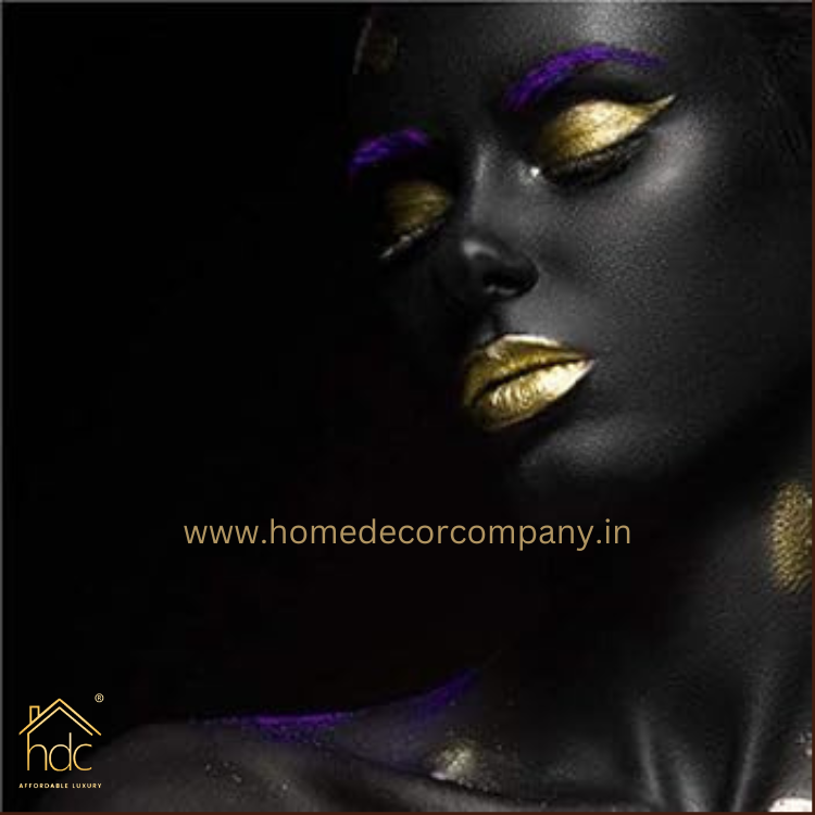 Hdc Black Women Beauty Prints African American Girls Canvas Wall Art Decor for Home Living Room Bedroom Porch