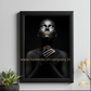 Hdc African American Beauty Portrait Canvas Wall Art, Modern Black & Gold Abstract Prints for Home Decor