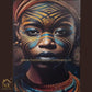 Hdc Modern Wall Art Depicting an Indigenous Girl With its Cultural Ornaments Canvas Wall Art