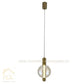 HDC 1 Light Amber Glass Pendant Ceiling Light For Bedroom Dining Room - Warm White - HDC Lights