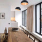 Hdc Nordic Creative Oblique Mouth Ceiling Lamp For Bedroom Living Room Foyer Entryway (Black)