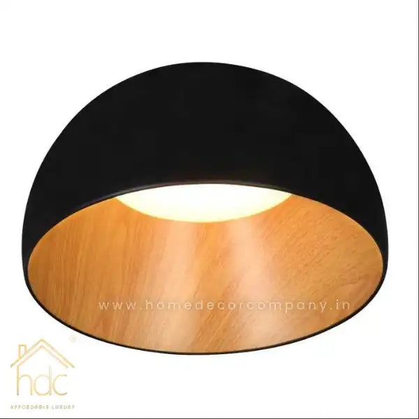 Hdc Nordic Creative Oblique Mouth Ceiling Lamp For Bedroom Living Room Foyer Entryway (Black)