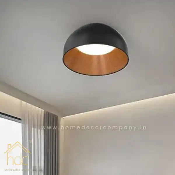Hdc Nordic Creative Oblique Mouth Ceiling Lamp For Bedroom Living Room Foyer Entryway (Black)