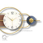 Hdc Modern Design Luxury Geometric Multi-tone Designer Wall Clock