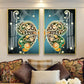 Hdc Modern Crystal Glass Painting Set - Pack of 2, 16x24 Inches Panels with Golden Frame