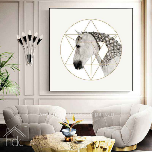 Hdc Animals Horse Head Modular Pictures Wall Print Pictures for Living Room