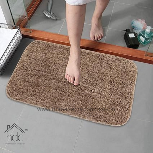 Hdc Anti Slip Microfiber Bath Mat Colour (Beige)