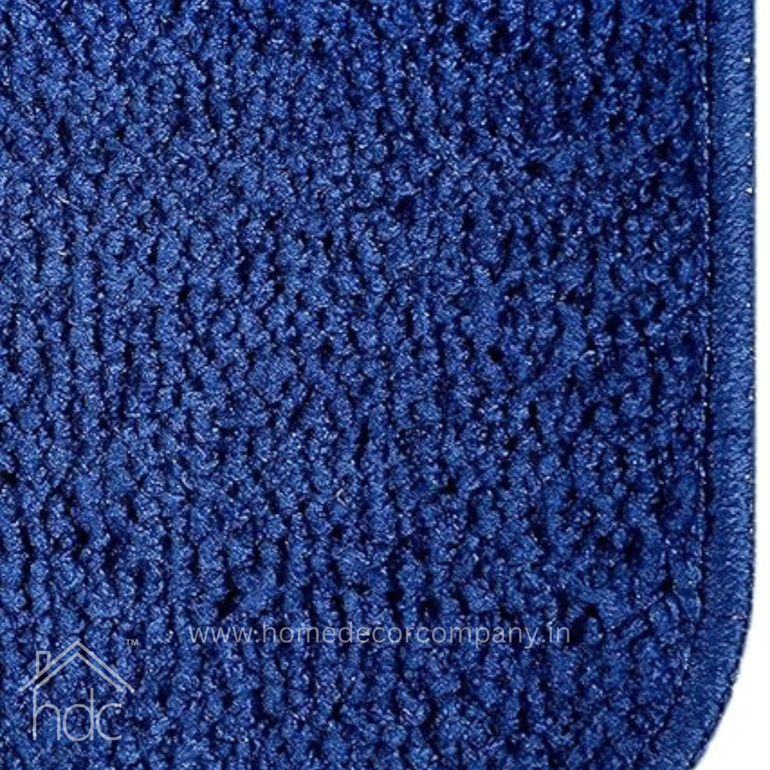 Hdc 40*60, 50*80 CM Anti Slip Microfiber Bath Mat Colour (Navy Blue)