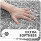 Hdc 40*60, 50*80 CM Striped Anti-Skid Rectangular Set of-1 Microfiber Bathmats for Home | Bathroom | Bedroom | Kitchen | Floor Mat (Grey)