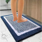 Hdc 40*60, 50*80 CM Striped Anti-Skid Rectangular Set of-1 Microfiber Bathmats for Home | Bathroom | Bedroom | Kitchen | Floor Mat (Blue)
