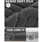 Hdc 40*60, 50*80 CM Bathroom Rugs Floor Mat Fluffy Ultra Absorbent Shower Rug for Bathtub or Sink, Non Slip Bath Mats, Machine Washable, High Density Colour (Dark Grey)
