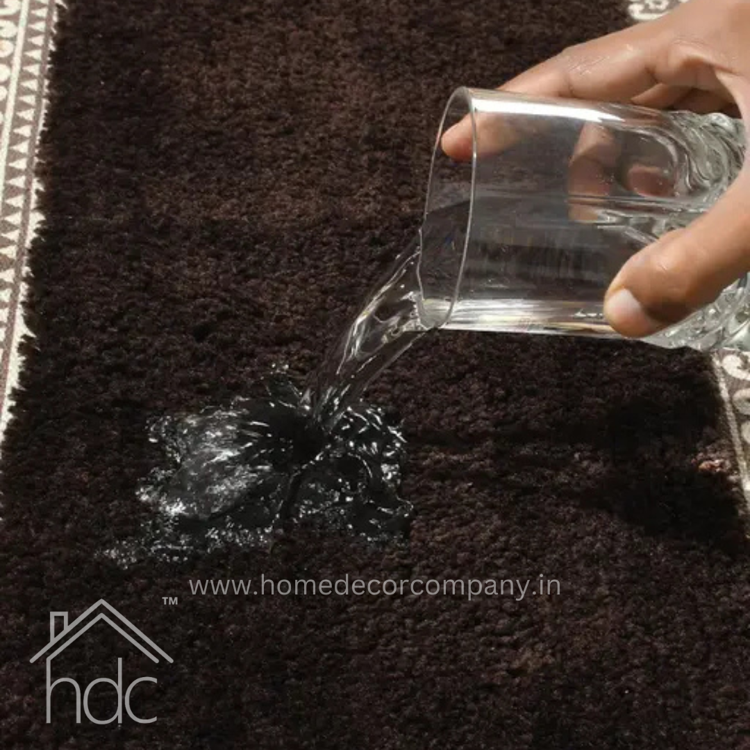 Hdc 40*60, 50*80 CM Modern Super Soft  Microfibre Solid Bath Mat 2000 GSM Super Absorbent Anti Skid Mats for Bathroom Mat/Bedroom/Kitchen/Door Mat/Floor Mat Colour (Brown)