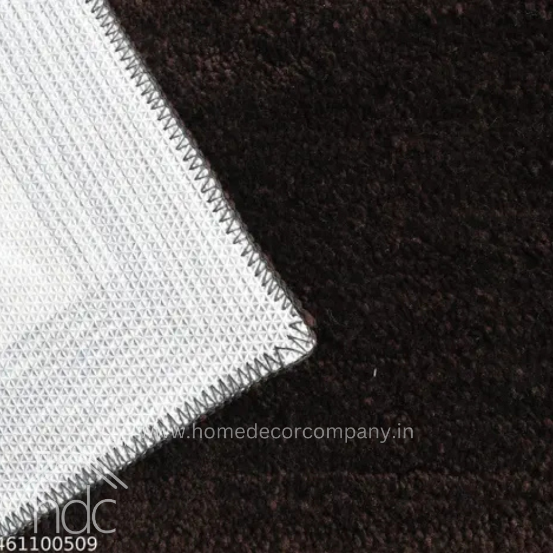Hdc 40*60, 50*80 CM Modern Super Soft  Microfibre Solid Bath Mat 2000 GSM Super Absorbent Anti Skid Mats for Bathroom Mat/Bedroom/Kitchen/Door Mat/Floor Mat Colour (Brown)