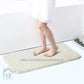 Hdc 40*60, 40*50 CM Modern Everyday Microfiber Anti Skid & Super Absorbent Ultra Soft Bathmat and Shaggy Floor Mats, Non-Slip, Rug for Home, Kitchen and Bathroom, 2 PC Set colour (White)