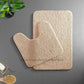 Hdc 40*60, 40*50 CM Modern Everyday Microfiber Anti Skid & Super Absorbent Ultra Soft Bathmat and Shaggy Floor Mats, Non-Slip, Rug for Home, Kitchen and Bathroom, 2 PC Set colour (Beige)