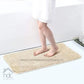 Hdc 40*60, 40*50 CM Modern Everyday Microfiber Anti Skid & Super Absorbent Ultra Soft Bathmat and Shaggy Floor Mats, Non-Slip, Rug for Home, Kitchen and Bathroom, 2 PC Set colour (Beige)