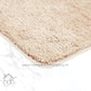 Hdc 40*60, 40*50 CM Modern Everyday Microfiber Anti Skid & Super Absorbent Ultra Soft Bathmat and Shaggy Floor Mats, Non-Slip, Rug for Home, Kitchen and Bathroom, 2 PC Set colour (Beige)