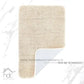 Hdc 40*60, 40*50 CM Modern Everyday Microfiber Anti Skid & Super Absorbent Ultra Soft Bathmat and Shaggy Floor Mats, Non-Slip, Rug for Home, Kitchen and Bathroom, 2 PC Set colour (Beige)