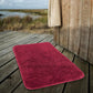 Hdc 40*60, 40*50 CM Modern Everyday Microfiber Anti Skid & Super Absorbent Ultra Soft Bathmat and Shaggy Floor Mats, Non-Slip, Rug for Home, Kitchen and Bathroom, 2 PC Set colour (Red)