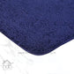 Hdc 40*60, 40*50 CM Modern Everyday Microfiber Anti Skid & Super Absorbent Ultra Soft Bathmat and Shaggy Floor Mats, Non-Slip, Rug for Home, Kitchen and Bathroom, 2 PC Set colour (Blue)