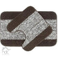 Hdc 40*60, 40*50 CM Modern Solid 1500 GSM A20 Microfiber Contour Mat Super Absorbent/Anti-Skid Contour Mats for Bathroom/Bedroom/Door Mat/Kitchen/Floor Mat (Brown)
