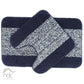 Hdc 40*60, 40*50 CM Modern Solid 1500 GSM A20 Microfiber Contour Mat Super Absorbent/Anti-Skid Contour Mats for Bathroom/Bedroom/Door Mat/Kitchen/Floor Mat (Blue)