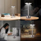 Hdc Wireless Table Lamp, Rechargeable Battery LED Desk Lamp with Touch Control and 3 Color Stepless Dimming,USB Charging Portable Lamp for Restaurant/Camping/Bar/Bedroom(Grey)