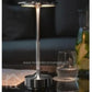 Hdc Wireless Table Lamp, Rechargeable Battery LED Desk Lamp with Touch Control and 3 Color Stepless Dimming,USB Charging Portable Lamp for Restaurant/Camping/Bar/Bedroom(Grey)