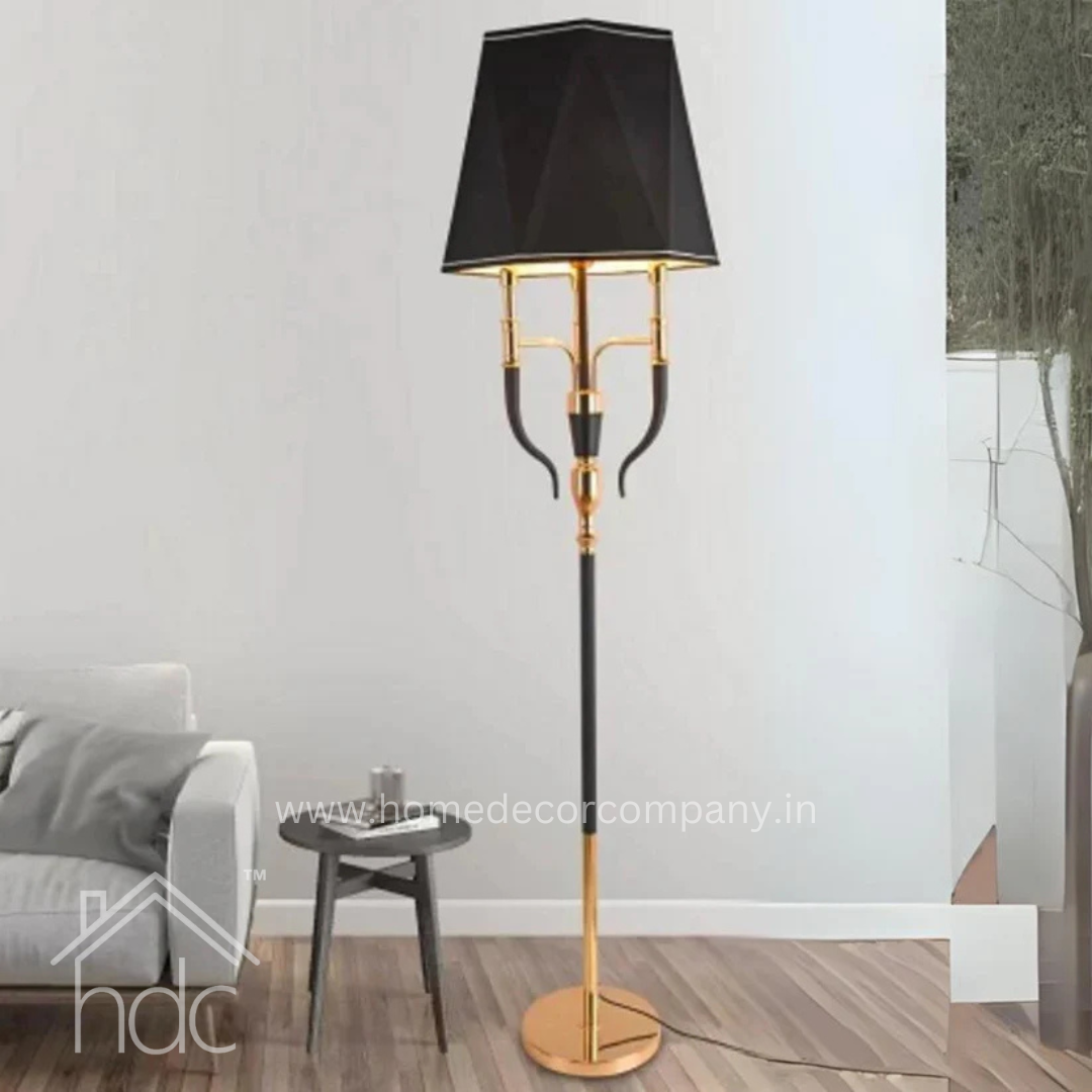 Hdc modern luxury design indoor home stand dining room glass bauhaus office minimalist vertical floor lamps for living room decor