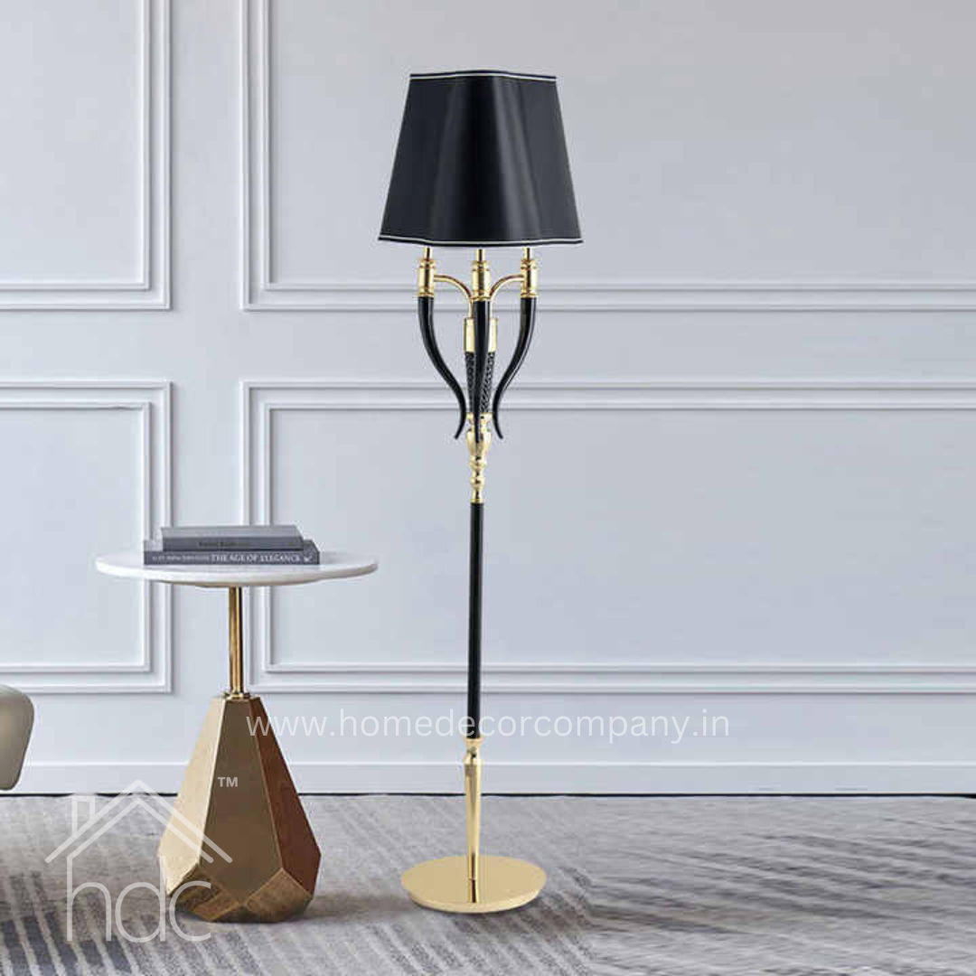 Hdc modern luxury design indoor home stand dining room glass bauhaus office minimalist vertical floor lamps for living room decor