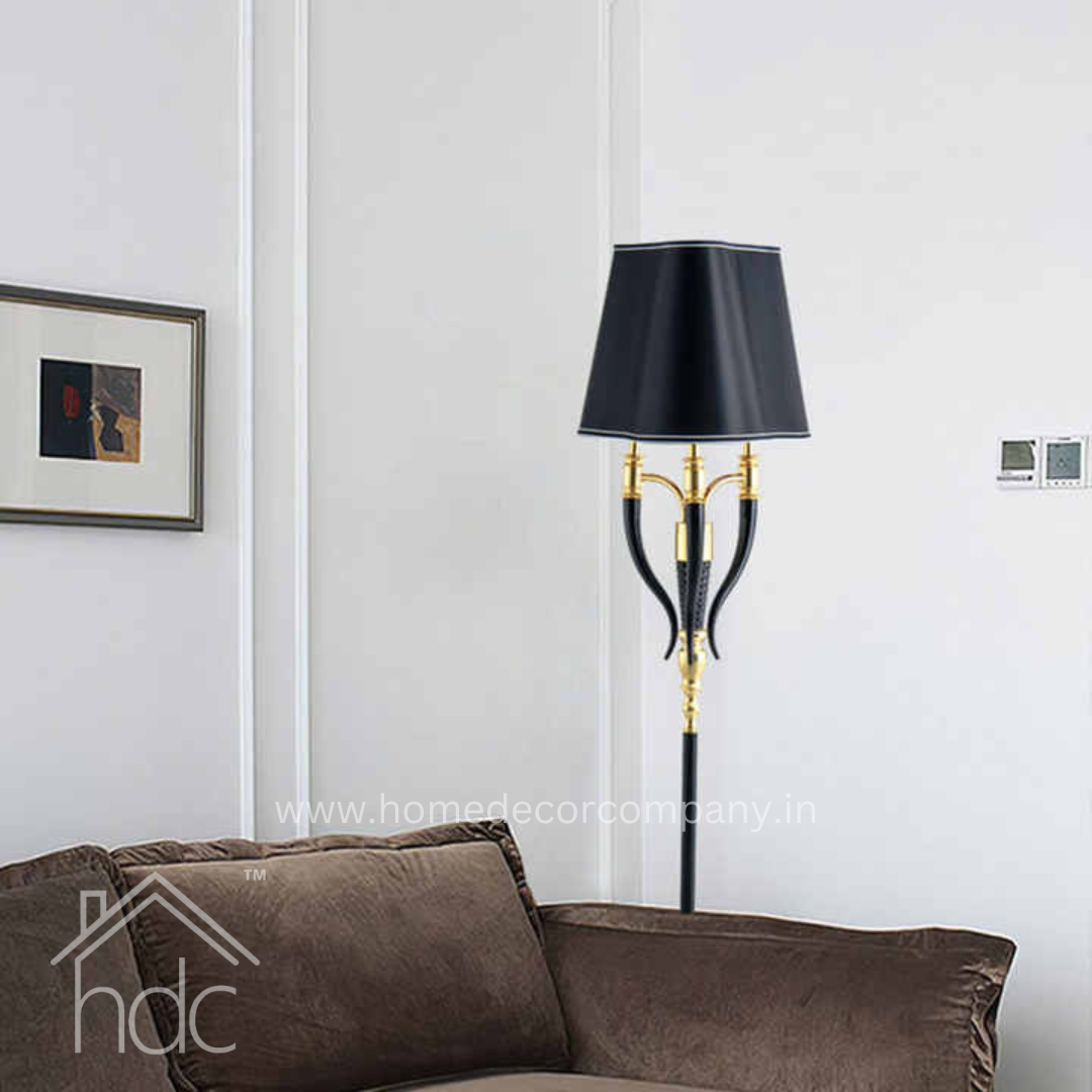 Hdc modern luxury design indoor home stand dining room glass bauhaus office minimalist vertical floor lamps for living room decor