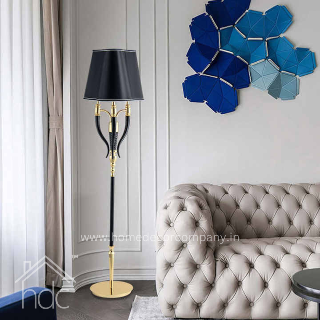 Hdc modern luxury design indoor home stand dining room glass bauhaus office minimalist vertical floor lamps for living room decor