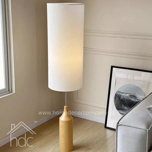 Hdc Led Modern Long Shade Floor Standing lamp Living Room Light - Warm White